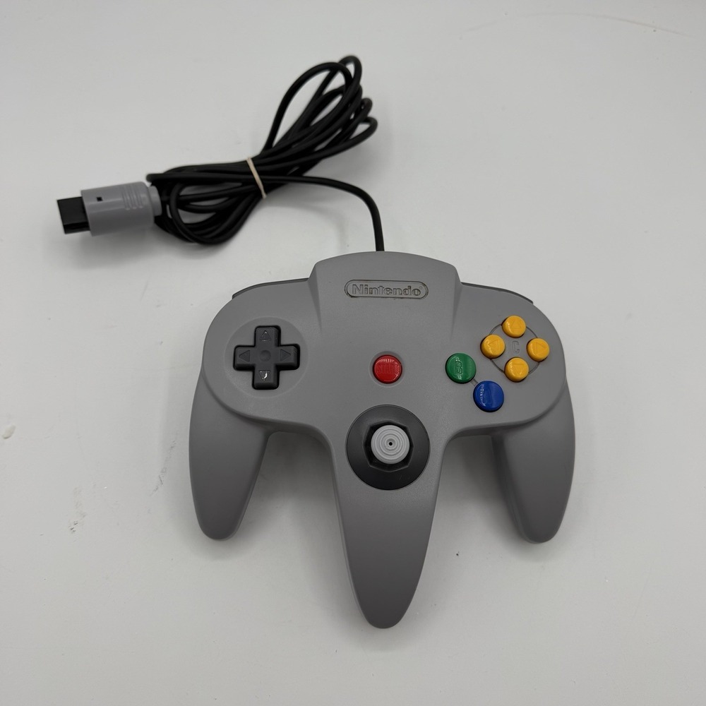 Nintendo N64 Gray Controller NUS-005 Tight Stick OEM Authentic TESTED